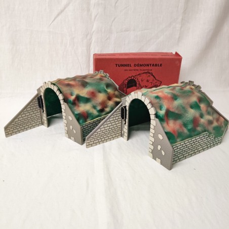 HORNBY-MECCANO lotto di 2 tunnel con semafori illuminabili