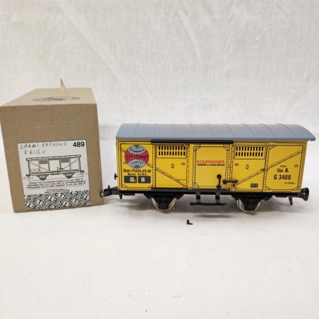 ETS 489 carro coperto trasporto carni fresche scala 0 un gancio rotto
