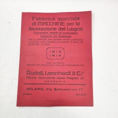 Fabbrica speciale di macchine per la lavorazione del legno 1913-1914
