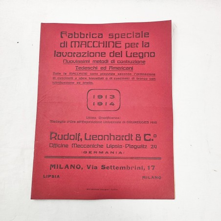 Fabbrica speciale di macchine per la lavorazione del legno 1913-1914