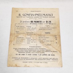 Parte di listino Ferraris & Rotta accessori per l'automobile primi anni 10