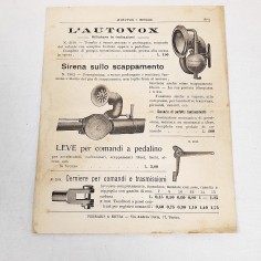 Parte di listino Ferraris & Rotta accessori per l'automobile primi anni 10 2
