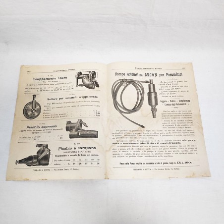Parte di listino Ferraris & Rotta accessori per l'automobile primi anni 10