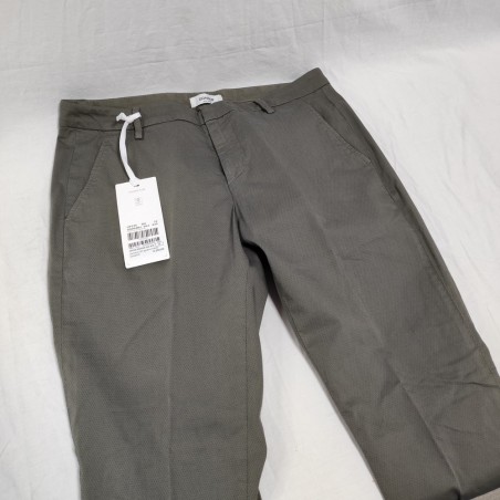 Dondup pantalone uomo Gaubert in cotone colore marrone nuovo tg 32
