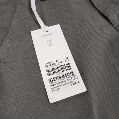 Dondup pantalone uomo Gaubert in cotone colore marrone nuovo tg 32