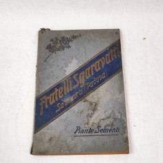 Fratelli Sgaravatti Padova catalogo piante e sementi primi del 900