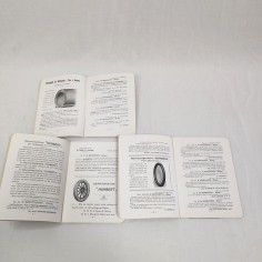 U. De Bonmartini lotto 3 listini pneumatici per auto 1911 1912 e 1914 2