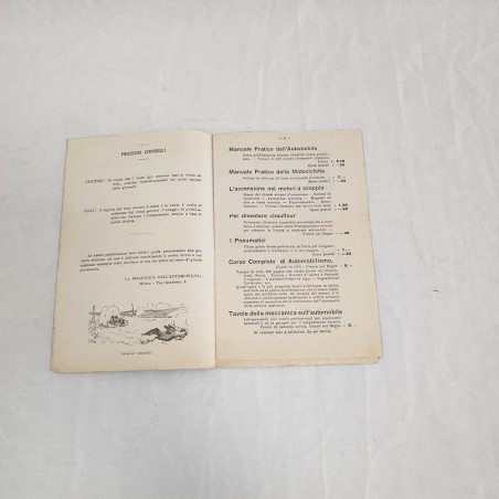 Biblioteca dell'Automobilista Catalogo semestrale Prof. Attilio Seniga 1913