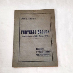 Fratelli Ballori listino prezzi 1920 1921 Accessori parti di ricambio automobili