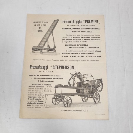 Ing. Colorni & C. Macchine per la trebbiatura foglio 495 anno 1913