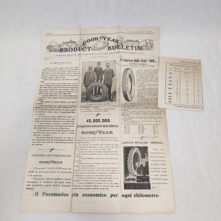 Pneumatici Good Year Product Buletin  Lucca 15 febbraio 1923