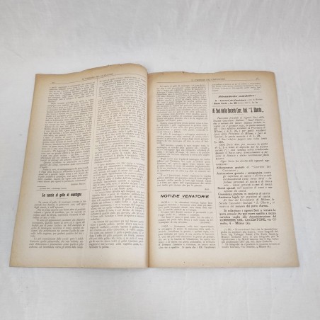 Rivista Il Corriere del Cacciatore 15 febbraio 1922 - SIPE Polvere senza fumo