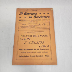 Rivista Il Corriere del Cacciatore 1 febbraio 1922 - Polveri da caccia Sport …