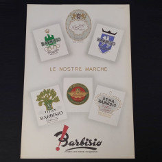 Poster originale cappelli Barbisio "Le nostre marche" anno 1946
