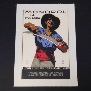 Poster MONOPOL la Falce preferita dai contadini 1925 Ludwig Hohlwein