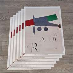 Ali d'Italia Manifesto BUM Bruno Munari 47x68 cm
