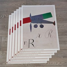 Ali d'Italia Manifesto BUM Bruno Munari 47x68 cm 2