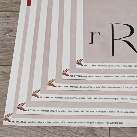 Ali d'Italia Manifesto BUM Bruno Munari 47x68 cm