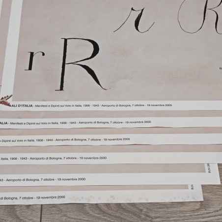 Ali d'Italia Manifesto BUM Bruno Munari 47x68 cm