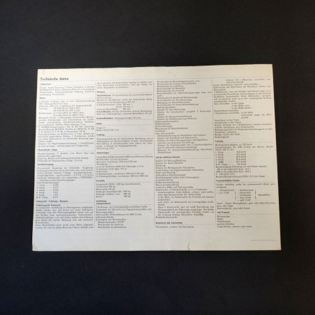 Brochure Citroen solo testo in tedesco