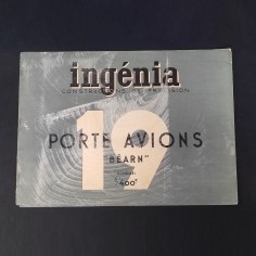 Pelican Blanche album con Porte Avions Bearn sc. 1/400 da ritagliare e costruire
