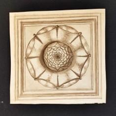 Cartoncino con disegno a matita originale proveniente da collezione Caproni