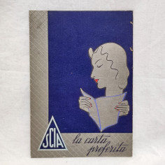 Cartoncino promozionale da vetrina SCIA la carta preferita 2