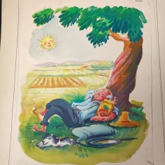 Bozzetto originale Serafino Campi diserbante Doricide - Pietro Vera Milano 2