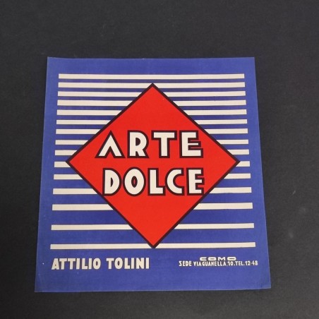 Stampa pubbicitaria Arte Dolce Attilio Tolini Como perfetta
