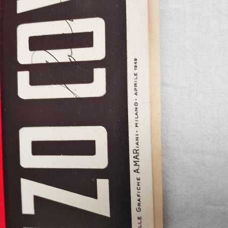 Manifesto fabbrica colori e inchiostri da stampa Dott. Renzo Cova Milano 1949
