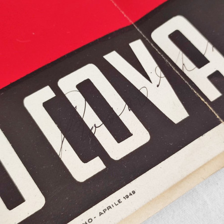 Manifesto fabbrica colori e inchiostri da stampa Dott. Renzo Cova Milano 1949