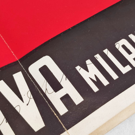 Manifesto fabbrica colori e inchiostri da stampa Dott. Renzo Cova Milano 1949