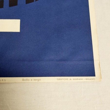 Cartellone 33x50 OLEOBLITZ Studio Dradi Lombardi Milano 1950