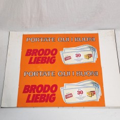 Portate qui i buoni Brodo Liebig 70x50 cm poster doppia stampa 2