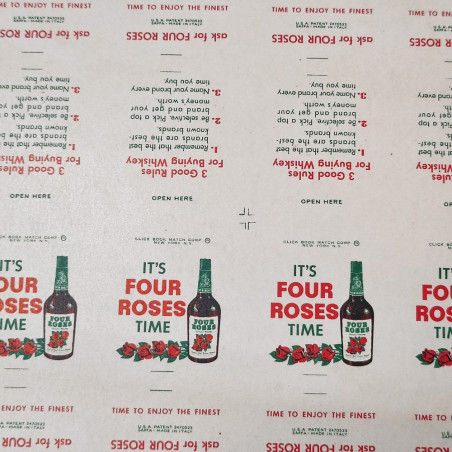 Four Roses cartoncino stampato per realizzare scatole di fiammiferi