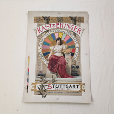 Poster Kast & Heinger Fabbrica inchiostri tipo litografie anni 10/20