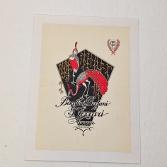 Poster originale Biscottini Bertani di Ferrari Novara anni 20 2