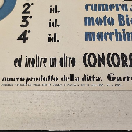 CIGNETTI Poster 2 Grandi Concorsi a Premio Formaggio 1° premio Balilla