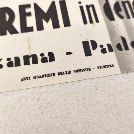 CIGNETTI Poster 2 Grandi Concorsi a Premio Formaggio 1° premio Balilla