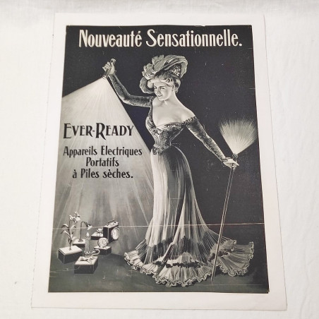 Poster Ever-Ready Appareil Electriques Portatifs a Piles seches