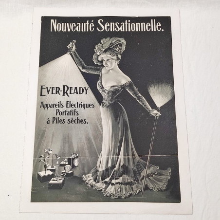 Poster Ever-Ready Appareil Electriques Portatifs a Piles seches