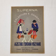 Poster vetrina Superna Calzature e sandali Agostino Fontana Vigevano 2