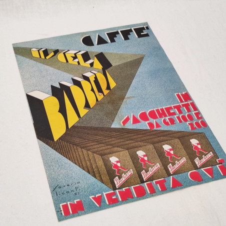 Poster Caffè Miscela Barbera - Saverio Liconti anno 1933