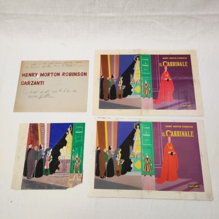 Bozzetti e prove di stampa Il Cardinale Henry Morton Robinson Garzanti