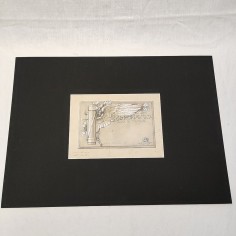Bozzetto originale per diploma Gare di specialità Aeronautica anno 1928 2