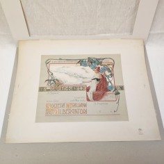 Diploma Società Italiana Albergatori - Riccardo Galli 1908 2
