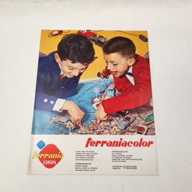 Poster pubblicitario FERRANIA Ferraniacolor testo in finlandese 1962