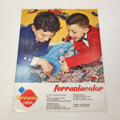 Poster pubblicitario FERRANIA Ferraniacolor testo in spagnolo 1962 2