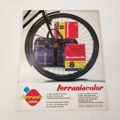 Poster pubblicitario FERRANIA Ferrania color testo in tedesco anno 1962