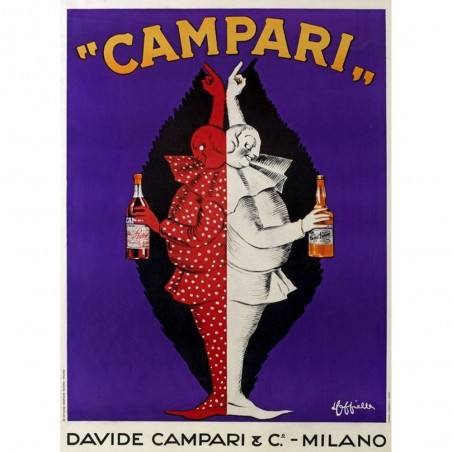 Leonetto Cappiello poster Davide Campari stampa litografica